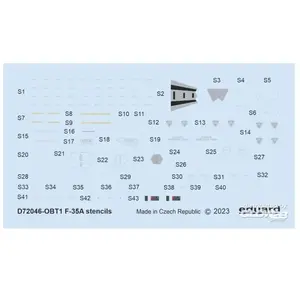 Eduard F-35A stencils 1/72 pas cher