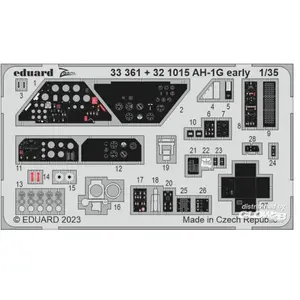 Eduard AH-1G early seatbelts STEEL 1/35 pas cher