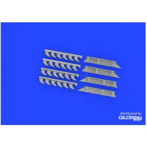 Eduard Me 410 exhaust stacks PRINT 1/72 AIRFIX