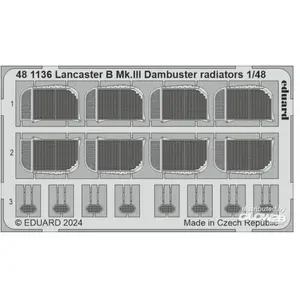 Eduard Lancaster B Mk.III Dambuster radiators 1/48 HKM