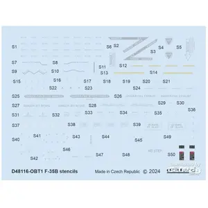 Eduard F-35B stencils 1/48 pas cher