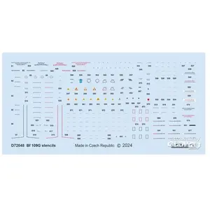 Eduard Bf 109G stencils pas cher