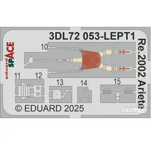 Eduard Re.2002 Ariete SPACE ITALERI pas cher