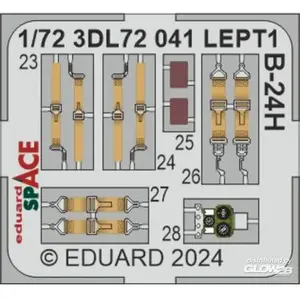 Eduard B-24H ESPACE 1/72 pas cher