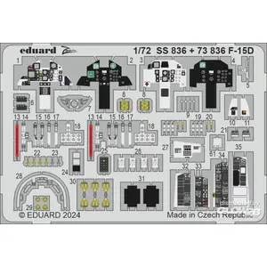 Eduard Modelbouwpakket - SS836 F-15D - Cockpit Details - Fine Molds Accessoires set - 1:72 - Modelbouw pas cher