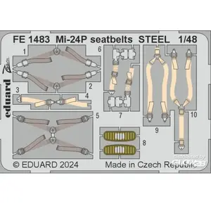 Eduard Mi-24P seatbelts STEEL