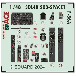 Eduard F-86a Prop Spatiale Claire pas cher
