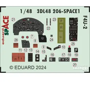 Eduard F4U-2 SPACE HOBBY BOSS pas cher