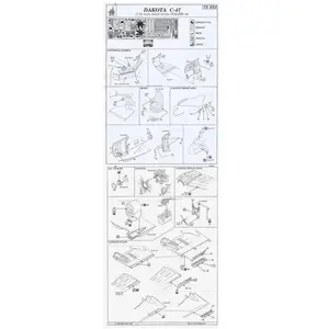 MAQUETTE C 47 DAKOTA ITALERI 1/72 EDUARD 72252 pas cher