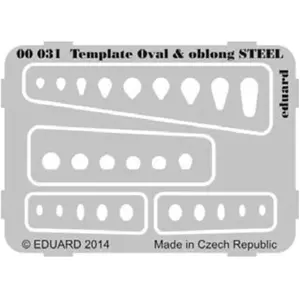 Eduard Template ovals & oblong STEEL pour outil pas cher