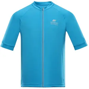 Men's Cycling Jersey Alpine Pro Sagen Neon Blue, S pas cher