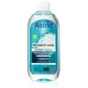 Astrid, Nettoyant pour le visage, Eau micellaire aux prébiotiques pour tous les types de peau Hydro X-Cell 400 ml (Eau micellaire, 400 ml) pas cher