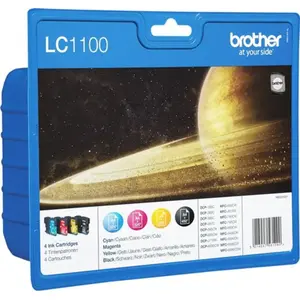 Brother LC1100 Value Pack - pack de 4 - noir, jaune, cyan, magenta - originale - cartouche d'encre pas cher