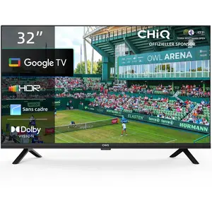 CHIQ Téléviseur 32 Pouces L32G7V, Google TV, HD, Conception sans Cadre... pas cher