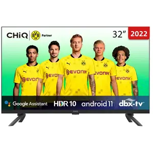 CHiQ L32G7L - Frameless Android 11 TV - Wi-Fi - Google Assistant pas cher