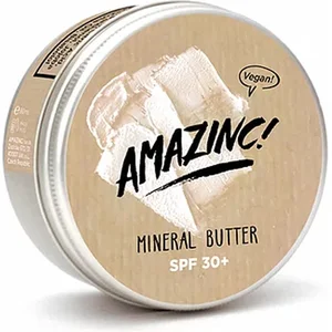 Amazinc! Mineral butter - 70gr - SPF 30 - reef safe - plasticvrij - natuurlijk pas cher