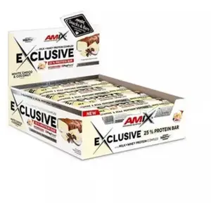 Amix Coffret De Barres Protéinées Exclusif Chocolat Blanc Coco 40g 24 Unités
