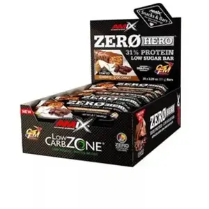 Amix Boîte De Barres Protéinées Low Carb Zerohero Chocolat Et Noix De Coco 65g 15 Unités