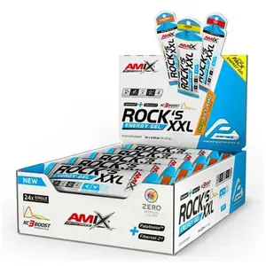 Amix Boîte De Gels énergétiques Rock´s Xxl 65g Orange 24 UnitésVendu parbikeinn