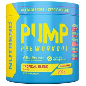 Pump pre workout (225g)| PreWorkout|Tropical|Nutrend pas cher