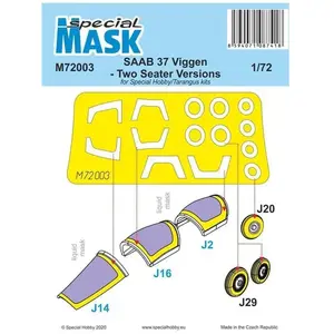 Special Hobby SAAB 37 Viggen Two Seater Mask pas cher