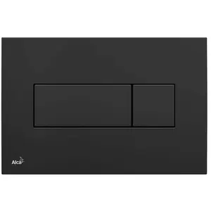 Alca - Plaque de commande double touche pour WC suspendu Noir (M378) pas cher