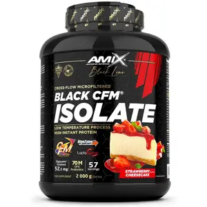 Amix Isolat De Protéine De Lactosérum Black Cfm Gâteau Au Fromage Aux Fraises 2kg pas cher