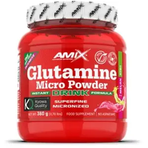 Amix Acides Aminés Glutamine Micro Powder 360g Melon Et Kiwi pas cher