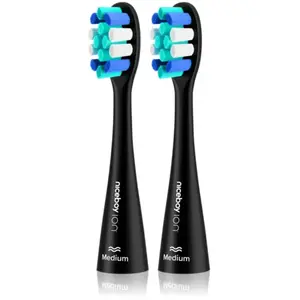 Niceboy, Tête de brosse à dents, Tête de remplacement ION Sonic Lite - Medium Black, 2 pièces (2 x) pas cher