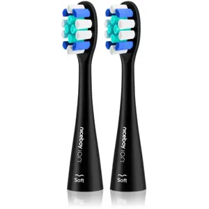 Niceboy, Tête de brosse à dents, Tête de brosse de rechange ION Sonic Lite - douce, noire, 2 pièces (2 x) pas cher