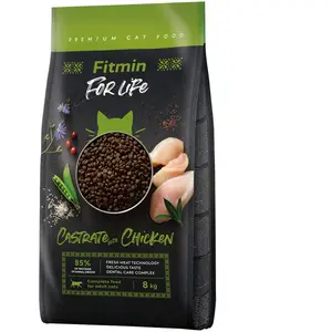 Fitmin For Life Cat Castrate Kip 8kg pas cher