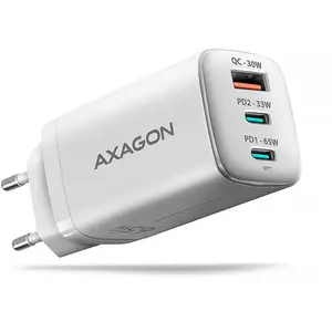 AXAGON ACU-DPQ65W 1x USB-A / 2x USB-C, PD 3.0 / QC4 / PPS, 65W, weiß pas cher