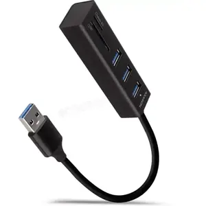 AXAGON HMA-CR3A USB hub + Kaartlezer (SD + Micro SD)