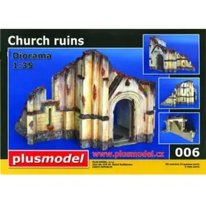 Plus-Model 6 - Ruine d'église WW II Céramique pas cher