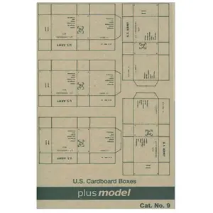 Plus Model U.S. Transport Cartons WW II, 5 pièces par feuille. pas cher
