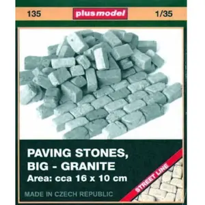 Comparateur de prix : Pflastersteine, Groß, Granit - 1:35e - Plus Model