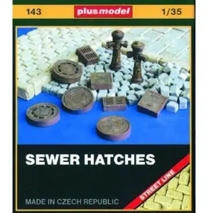 Kanaldeckel Und Hydranten - 1:35e - Plus Model pas cher