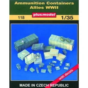 Munitionskontainer Alliierte Wwii - 1:35e - Plus Model pas cher