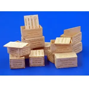 Plus Model 480   Modélisme Accessoires U.S Wooden crates pour Cigaretes WWII Type II