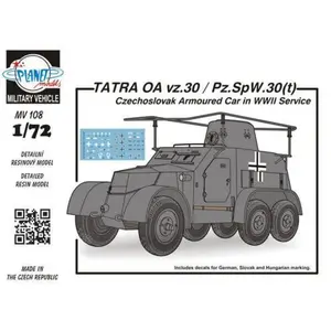 Planet Models MV108 - Maquette Maquette Tatra OA VZ 30/PZ SPW 30T Bras Czechosl pas cher