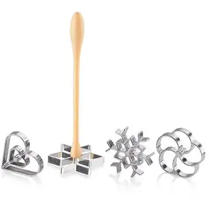 Tescoma rosace gaufrier delicia, assorties, 4 pièces pas cher