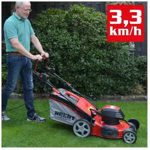 Tondeuse à gazon électrique 5en1 HECHT 1802 S - 1800W - 46cm - Bac 50L - 7 hauteurs de coupe pas cher