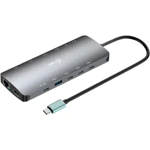 i-tec Station d'accueil USB-C Nano 3x LCD (USB-C, 9 Ports), Station d ... pas cher