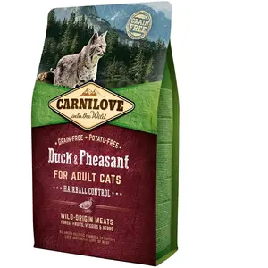 CARNILOVE CHAT CROQUETTES CANARD FAISAN 2 KG pas cher