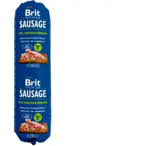 Brit Sausage 12 x 800 g - poulet, gibier pas cher
