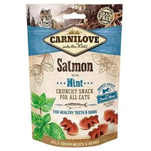 Carnilove Crunchy Snack Salmon Mint 50gr pas cher