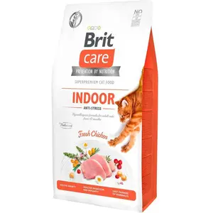 7kg Brit Care Grain-Free Indoor Anti-Stress - Croquettes Pour Chat pas cher