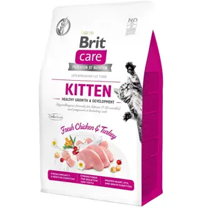 Brit Kitten Healthy Growth & Development Kalkoen&Kip - Kattenvoer - 400 g pas cher