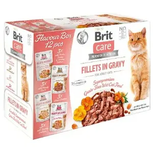 Brit Care Cat, filets en sauce, 12 x 85 g  -  Paquet mixte, 4 saveurs pas cher