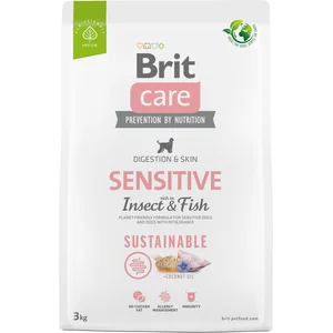 Brit Care Sustainable Sensitive poisson, insectes pour chien - 3 kg pas cher